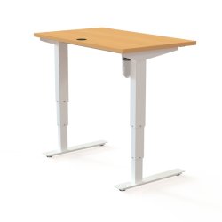 ConSet H�ve S�nkebord 100x60 - 501-37 - B�g bordplade - hvid stel