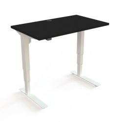 ConSet H�ve S�nkebord 100x60 - 501-37 - Sort bordplade - hvid stel