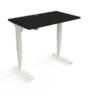 ConSet H�ve S�nkebord 100x60 - 501-37 - Sort bordplade - hvid stel