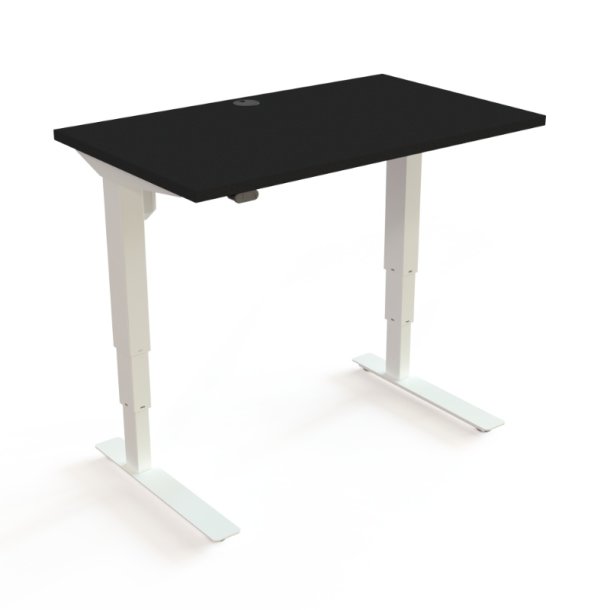 ConSet H�ve S�nkebord 100x60 - 501-37 - Sort bordplade - hvid stel