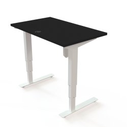 ConSet H�ve S�nkebord 100x60 - 501-37 - Sort bordplade - hvid stel