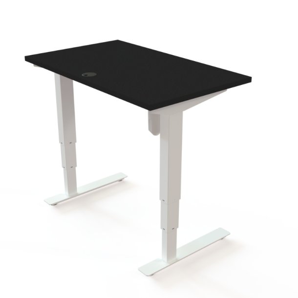 ConSet H�ve S�nkebord 100x60 - 501-37 - Sort bordplade - hvid stel