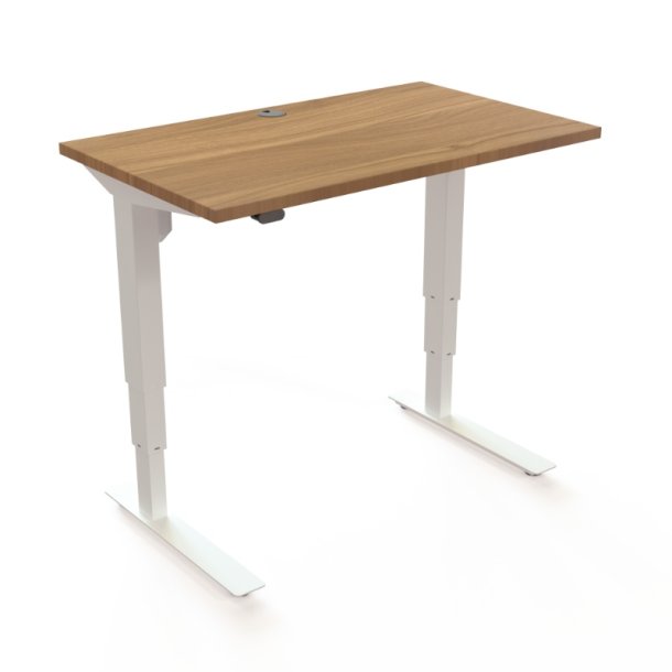 ConSet H�ve S�nkebord 100x60 - 501-37 - Valn�d bordplade - hvid stel
