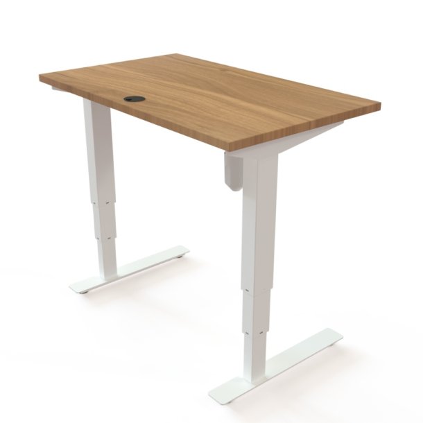 ConSet H�ve S�nkebord 100x60 - 501-37 - Valn�d bordplade - hvid stel