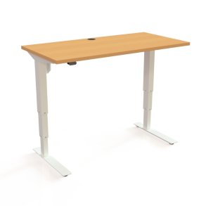 ConSet H�ve S�nkebord 120x60 - 501-37 - B�g bordplade - hvid stel