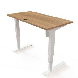 ConSet H�ve S�nkebord 120x60 - 501-37 - Valn�d bordplade - hvid stel
