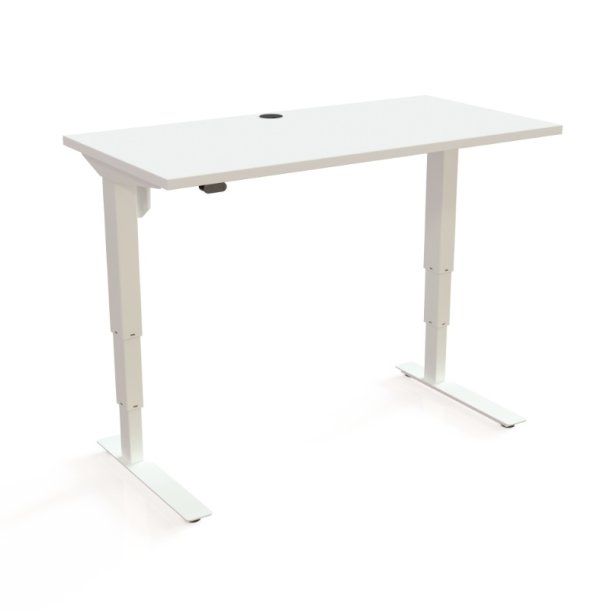 ConSet H�ve S�nkebord 120x60 - 501-37 - Hvid bordplade - hvid stel