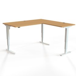 ConSet H�ve S�nkebord 160x160 - 501-37 - B�g bordplade - hvid stel
