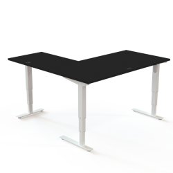 ConSet H�ve S�nkebord 160x160 - 501-37 - Sort bordplade - hvid stel