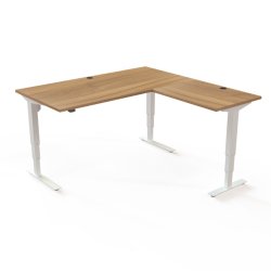 ConSet H�ve S�nkebord 160x160 - 501-37 - Valn�d bordplade - hvid stel