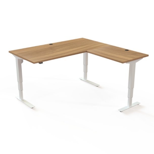 ConSet H�ve S�nkebord 160x160 - 501-37 - Valn�d bordplade - hvid stel