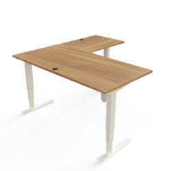 ConSet H�ve S�nkebord 160x160 - 501-37 - Valn�d bordplade - hvid stel