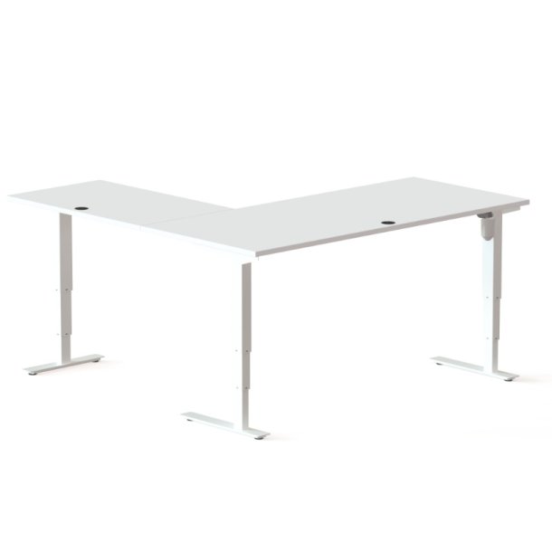 ConSet H�ve S�nkebord 180x180 - 501-37 - Hvid bordplade - hvid stel