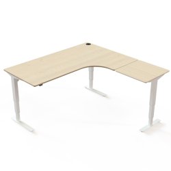 ConSet H�ve S�nkebord 180x180 - 501-37 - Ahorn bordplade - hvid stel