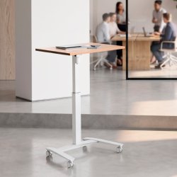 ConSet H�ve S�nkebord 80x60 - 501-9 - B�g bordplade - hvidt stel