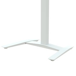 ConSet H�ve S�nkebord 80x60 - 501-9 - Sort bordplade - hvidt stel