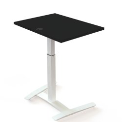 ConSet H�ve S�nkebord 80x60 - 501-9 - Sort bordplade - hvidt stel
