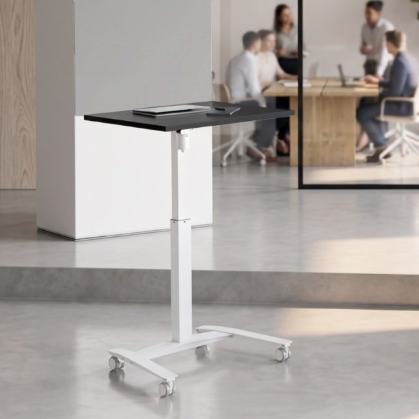 ConSet H�ve S�nkebord 80x60 - 501-9 - Sort bordplade - hvidt stel