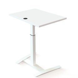 ConSet H�ve S�nkebord 80x60 - 501-9 - Hvid bordplade - hvidt stel