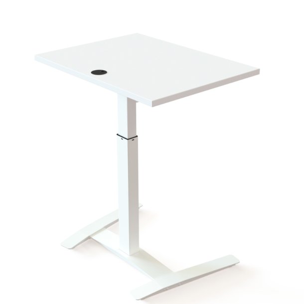 ConSet H�ve S�nkebord 80x60 - 501-9 - Hvid bordplade - hvidt stel