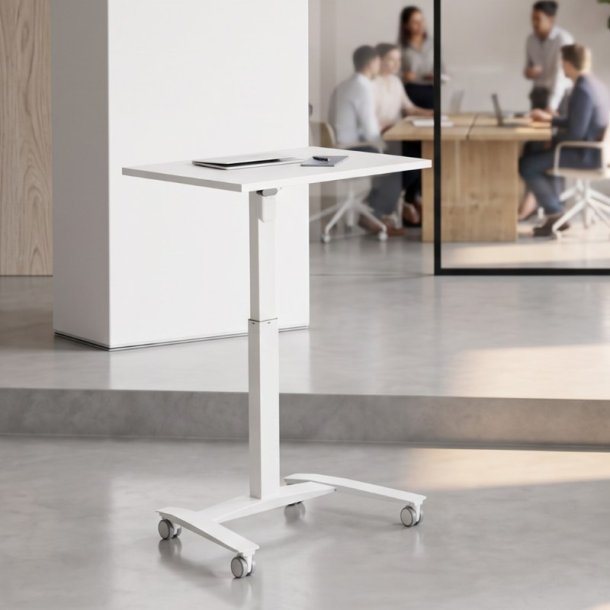 ConSet H�ve S�nkebord 80x60 - 501-9 - Hvid bordplade - hvidt stel
