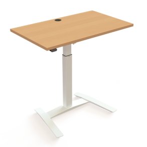 ConSet H�ve S�nkebord 100x60 - 501-9 - B�g bordplade - hvidt stel