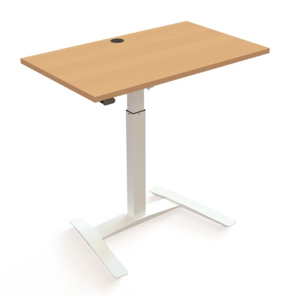 ConSet H�ve S�nkebord 100x60 - 501-9 - B�g bordplade - hvidt stel