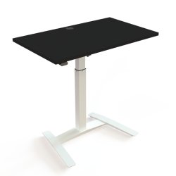 ConSet H�ve S�nkebord 100x60 - 501-9 - Sort bordplade - hvidt stel