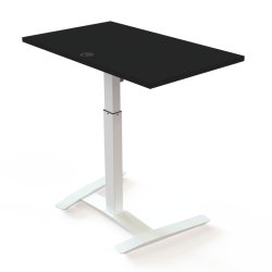 ConSet H�ve S�nkebord 100x60 - 501-9 - Sort bordplade - hvidt stel