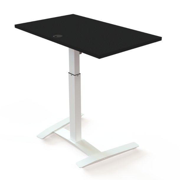 ConSet H�ve S�nkebord 100x60 - 501-9 - Sort bordplade - hvidt stel