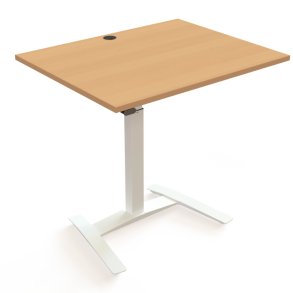 ConSet H�ve S�nkebord 100x80 - 501-9 - B�g bordplade - hvidt stel