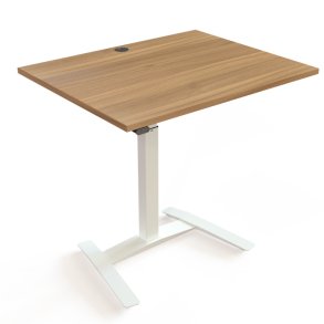 ConSet H�ve S�nkebord 100x80 - 501-9 - Valn�d bordplade - hvidt stel