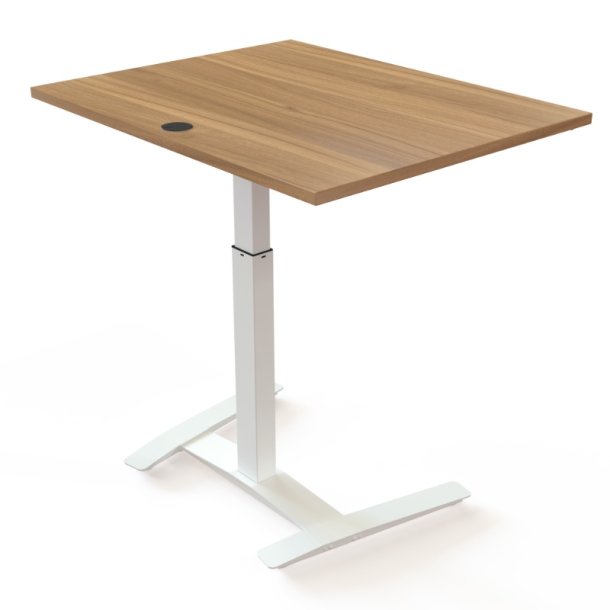ConSet H�ve S�nkebord 100x80 - 501-9 - Valn�d bordplade - hvidt stel
