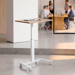 ConSet H�ve S�nkebord 100x80 - 501-9 - Valn�d bordplade - hvidt stel