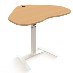 ConSet H�ve S�nkebord 117x90 - 501-9 - B�g bordplade - hvidt stel