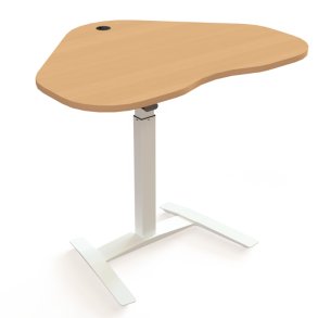 ConSet H�ve S�nkebord 117x90 - 501-9 - B�g bordplade - hvidt stel