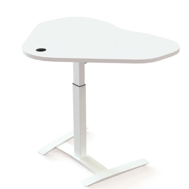 ConSet H�ve S�nkebord 117x90 - 501-9 - Hvid bordplade - hvidt stel