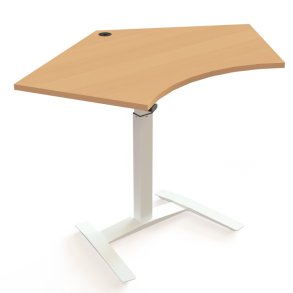 ConSet H�ve S�nkebord 138x92 - 501-9 - B�g bordplade - hvidt stel