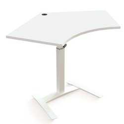 ConSet H�ve S�nkebord 138x92 - 501-9 - Hvid bordplade - hvidt stel