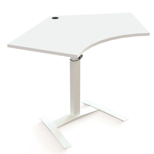 ConSet H�ve S�nkebord 138x92 - 501-9 - Hvid bordplade - hvidt stel
