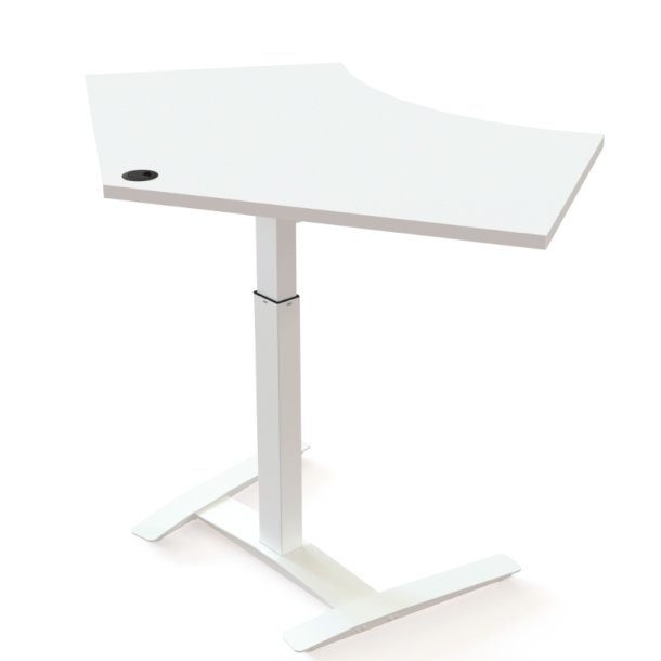 ConSet H�ve S�nkebord 138x92 - 501-9 - Hvid bordplade - hvidt stel