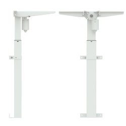 ConSet H�ve S�nkebord 80x60 - 501-9 - Valn�d bordplade - hvidt stel - v�gmonteret