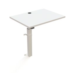 ConSet H�ve S�nkebord 80x60 - 501-9 - Hvid bordplade - hvidt stel - v�gmonteret