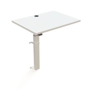 ConSet H�ve S�nkebord 80x60 - 501-9 - Hvid bordplade - hvidt stel - v�gmonteret