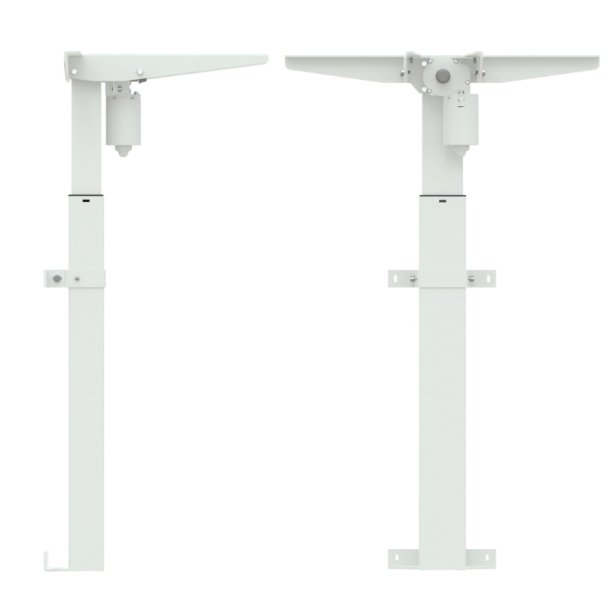 ConSet H�ve S�nkebord 80x60 - 501-9 - Hvid bordplade - hvidt stel - v�gmonteret