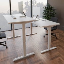 ConSet Hve Snkebord 180x80 - 501-33 - hvid bordplade - hvidt stel