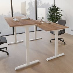 ConSet Hve Snkebord 100x80 - 501-33 - Nd bordplade - hvidt stel