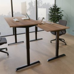 ConSet Hve Snkebord 120x80 - 501-33 - Nd bordplade - Sort stel