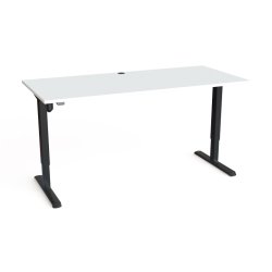 ConSet Hve Snkebord 180x80 - 501-33 - hvid bordplade - Sort stel