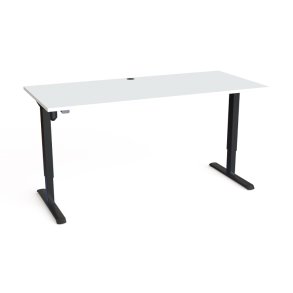 ConSet Hve Snkebord 180x80 - 501-33 - hvid bordplade - Sort stel